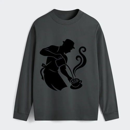 Barista creating latte art - Classic Long Sleeve Shirt