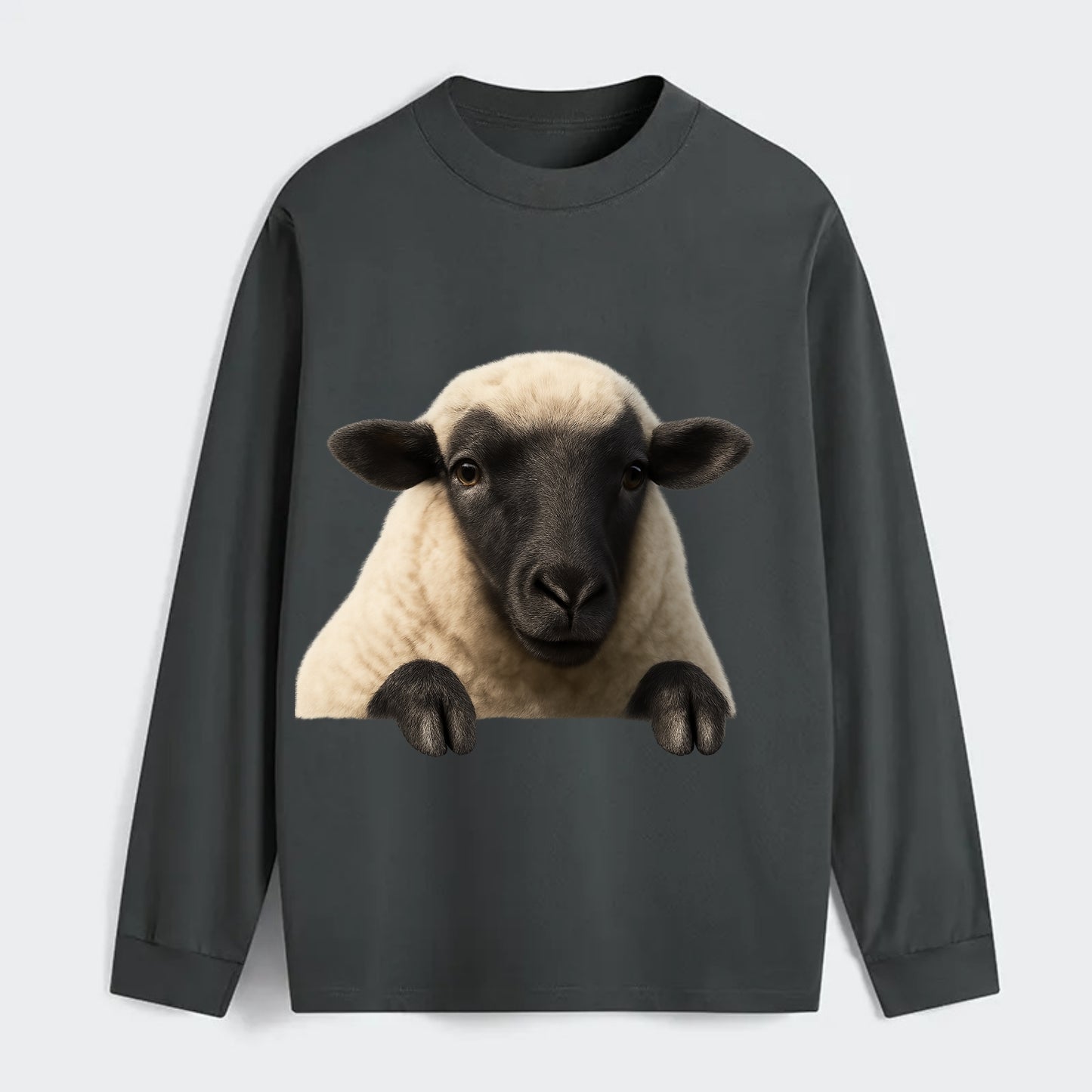Sheep  - Classic Long Sleeve Shirt - Gray