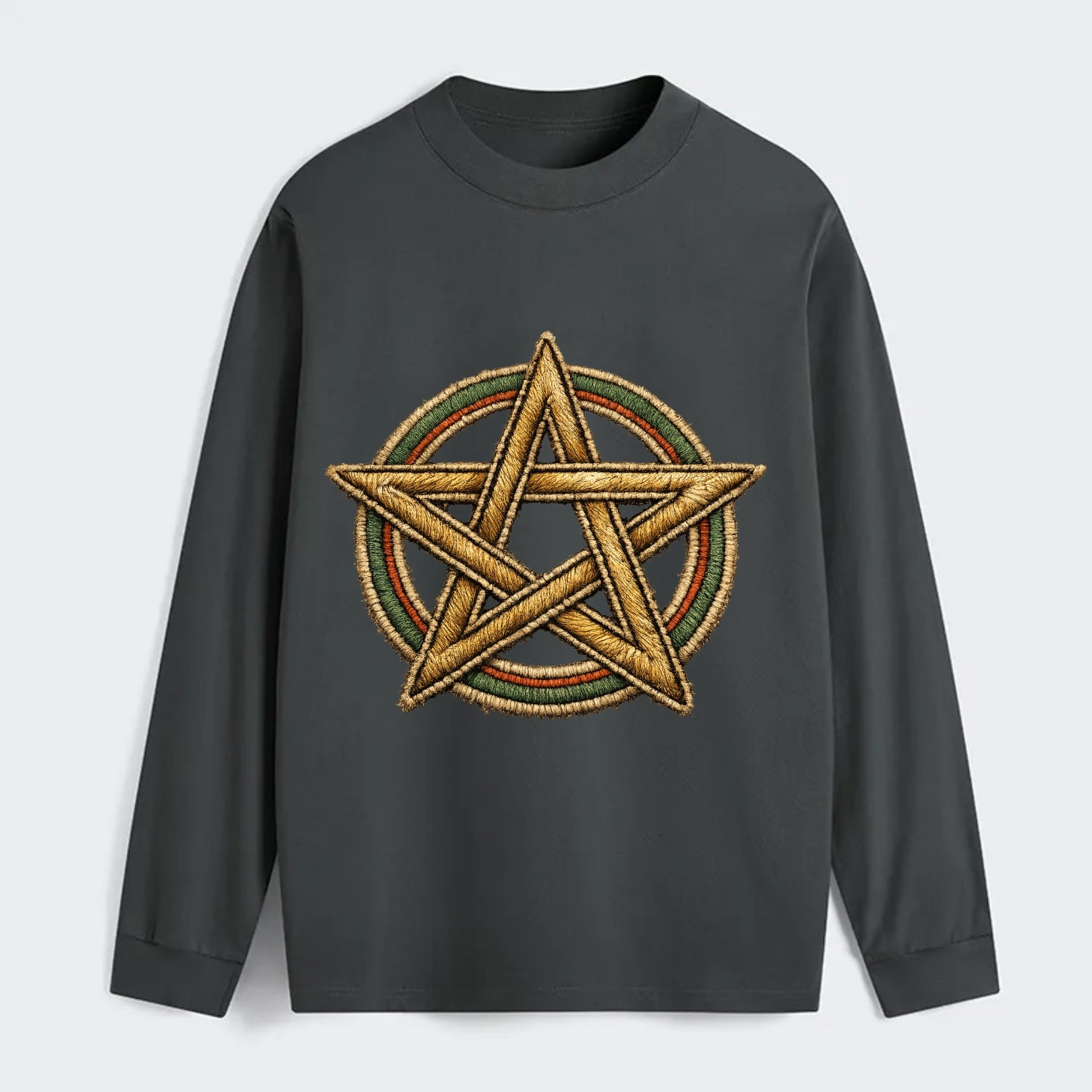 Pentacle Knot - Classic Long Sleeve Shirt - Gray