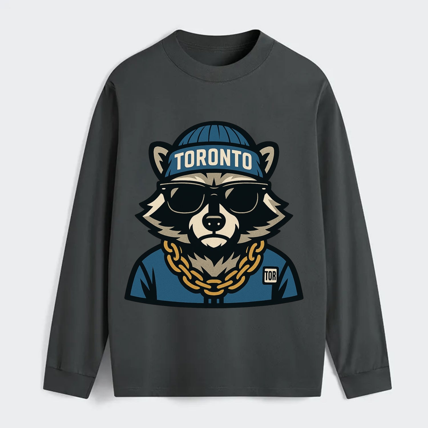 Toronto Raccoon - Classic Long Sleeve Shirt - Gray