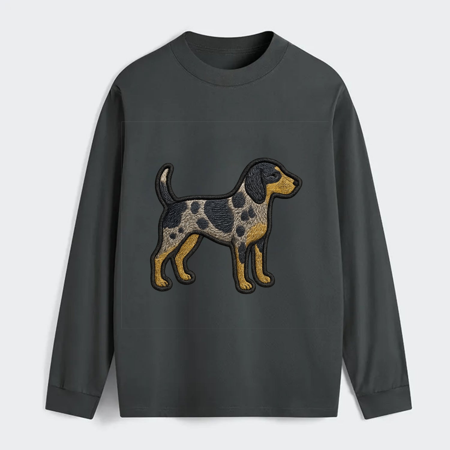 Bluetick Coonhound - Trendy spotted hound logo with prominent black - Classic Long Sleeve Shirt - Gray