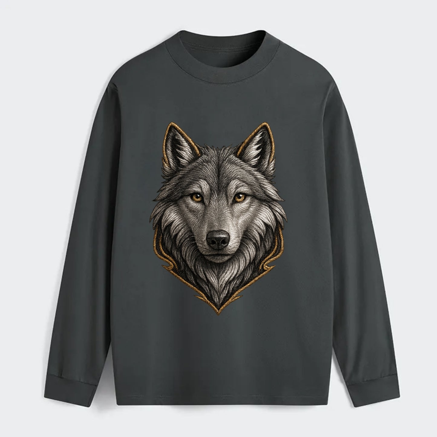 Wolf Totem  - Classic Long Sleeve Shirt - Gray