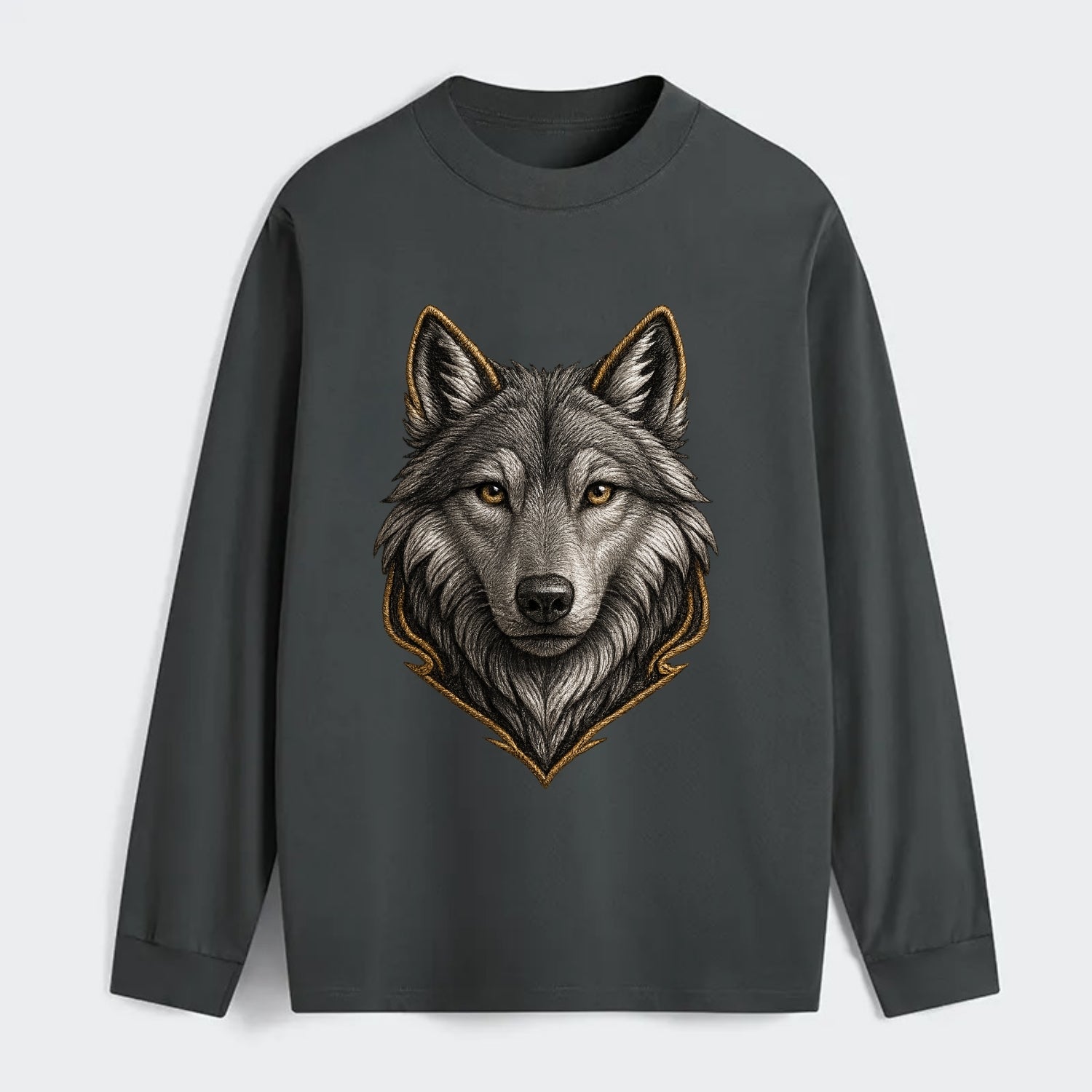 Wolf Totem  - Classic Long Sleeve Shirt - Gray