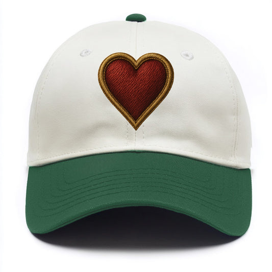 Heart  - Two Tone Cap - Green