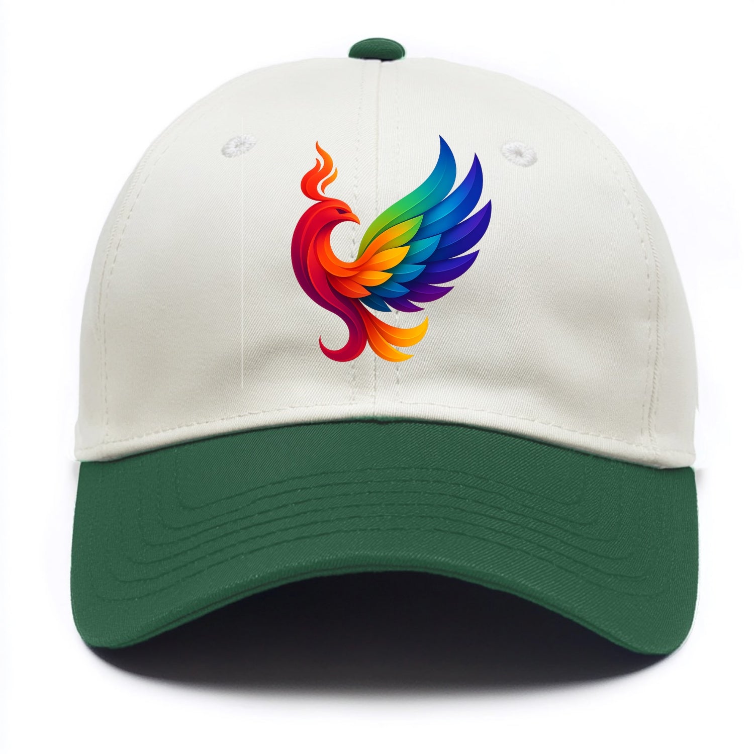 Liberation Bird - Phoenix with each feat - Two Tone Cap - Green