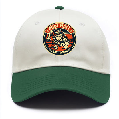 Cue Queen Emblem - Two Tone Cap - Green