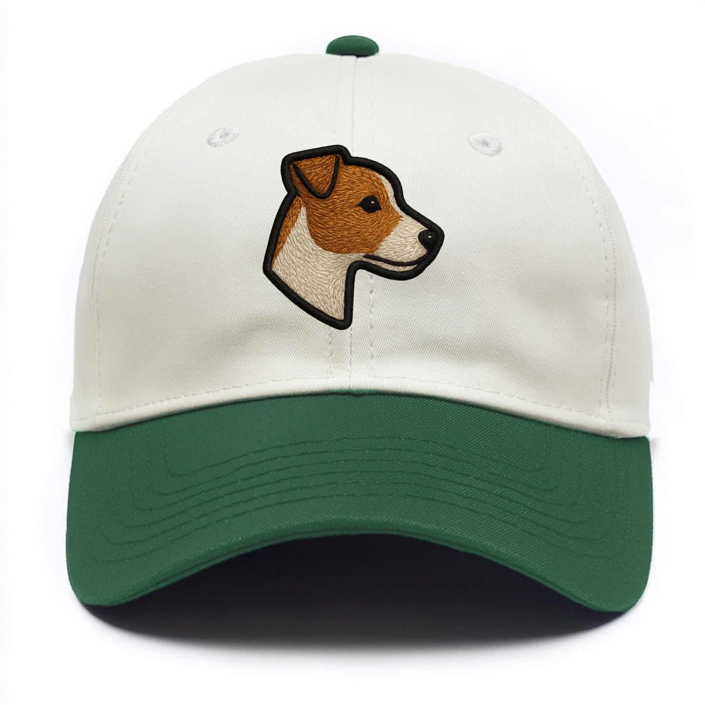 Jack Russell Terrier - Modern small terr - Two Tone Cap - Green