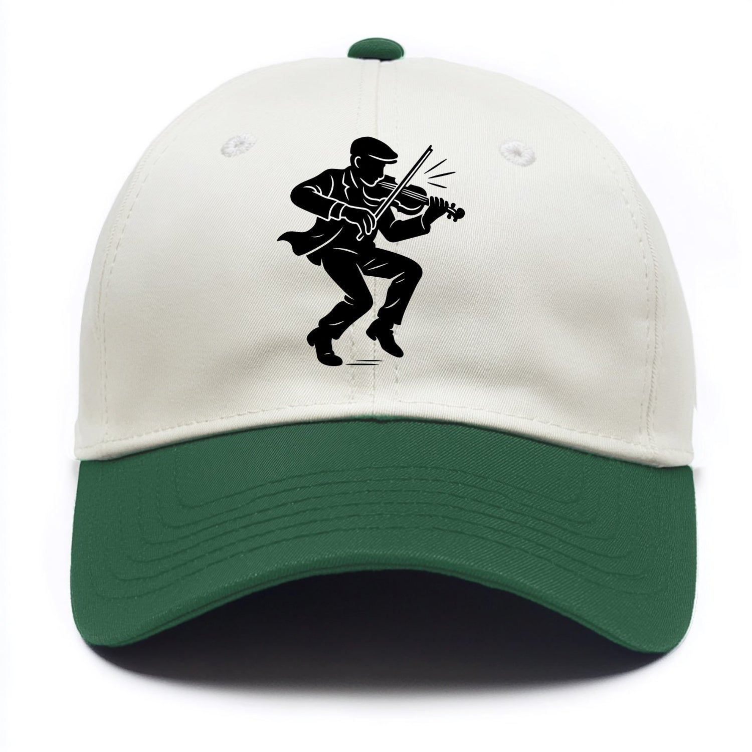 Irish folk musician traditional jig - Two Tone Cap - Green