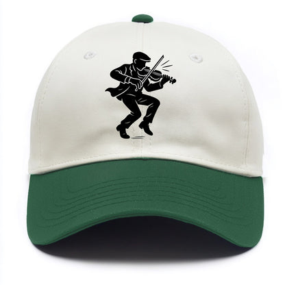 Irish folk musician traditional jig - Two Tone Cap - Green