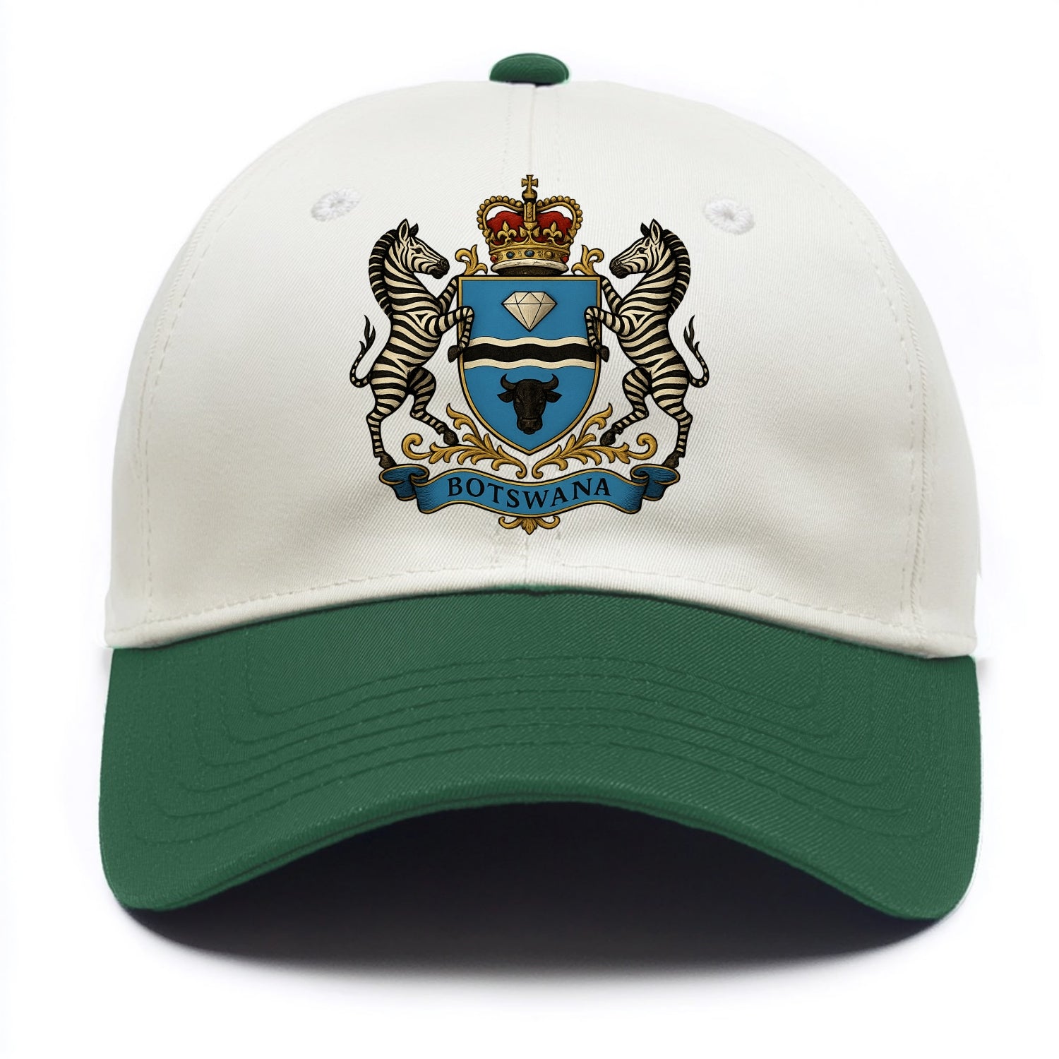 Botswana Heritage Badge  - Two Tone Cap - Green