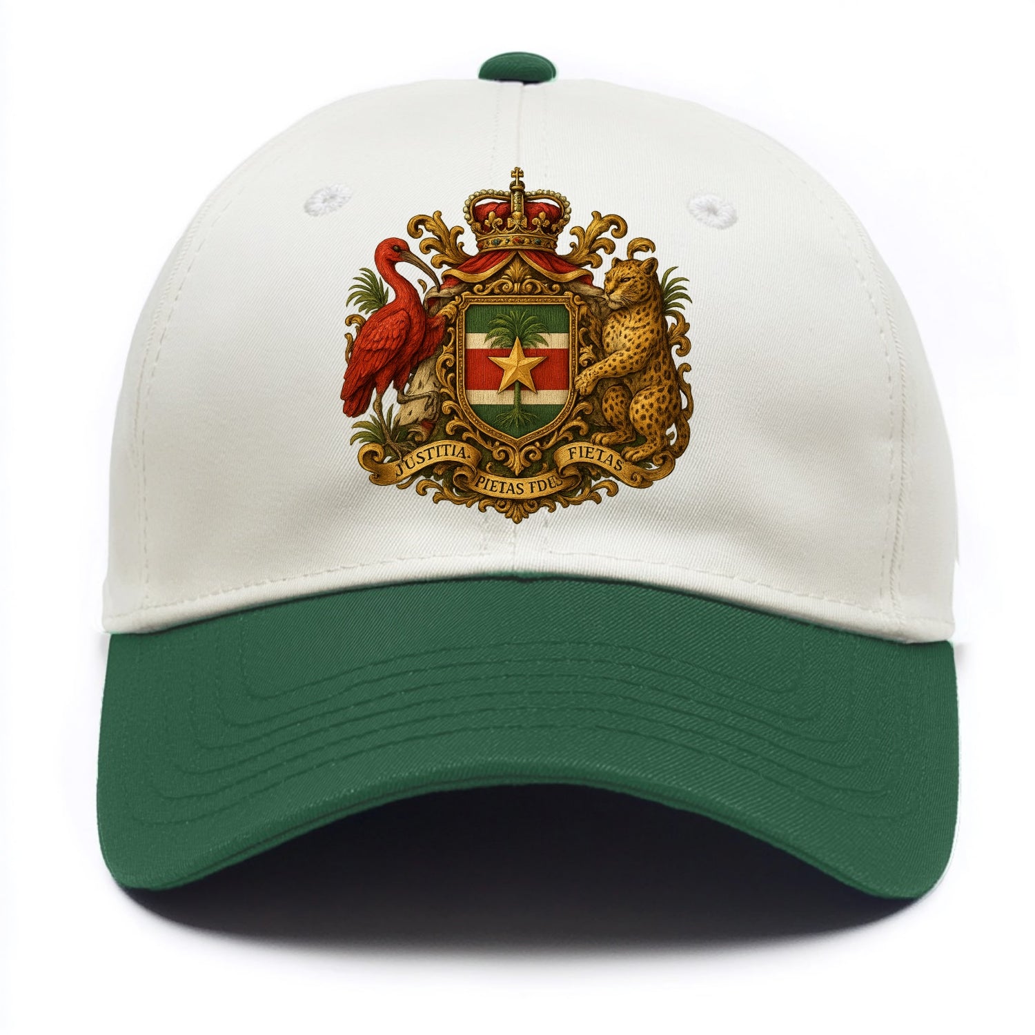 Suriname Star Emblem  - Two Tone Cap - Green
