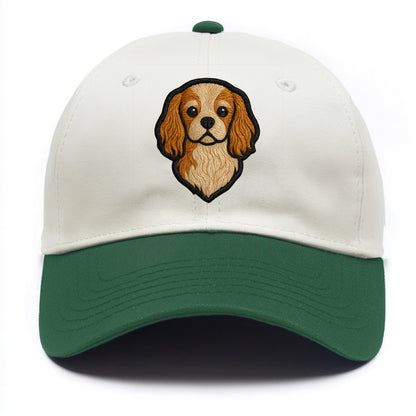 Cavalier King Charles Spaniel - Modern g - Two Tone Cap - Green