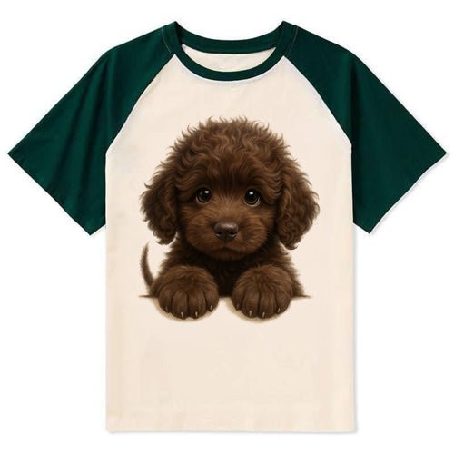 Irish Water Spaniel  - Contrast Raglan T-shirt