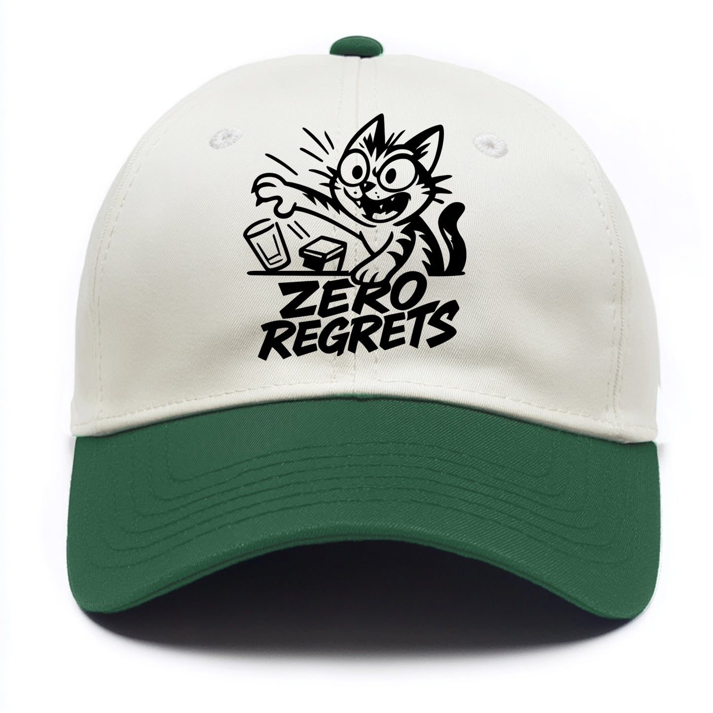 Chaos Gremlin Cat - Two Tone Cap - Green