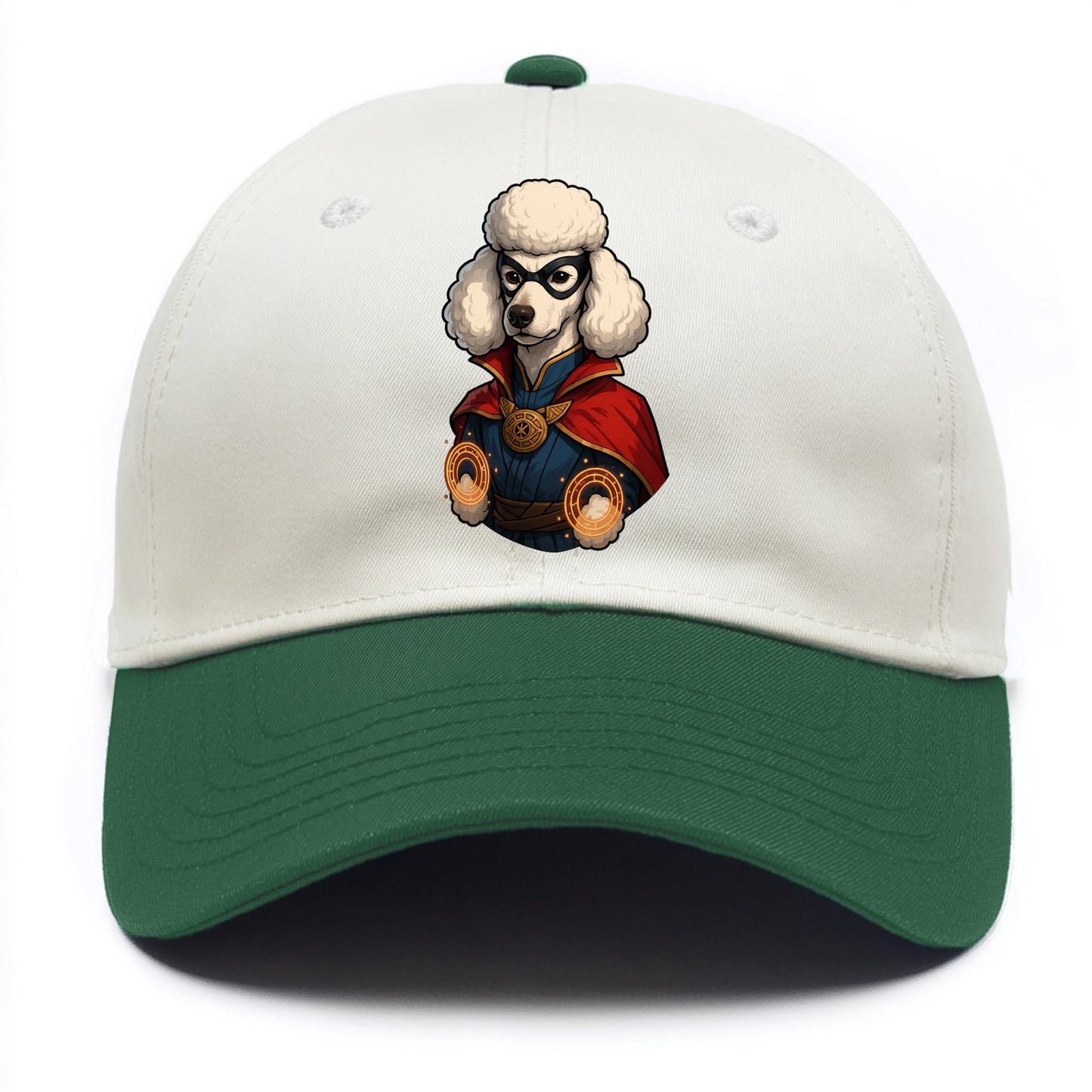 Poodle Doctor Strange  - Two Tone Cap - Green
