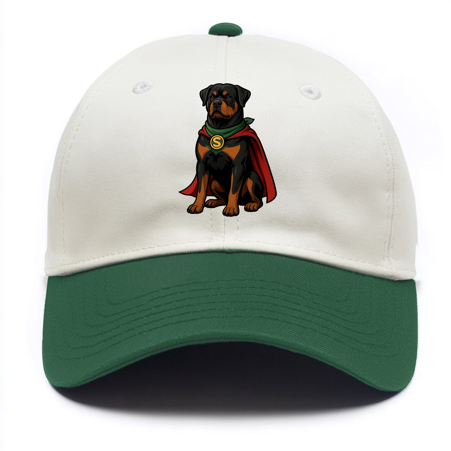 Rottweiler Strong Hero  - Two Tone Cap - Green