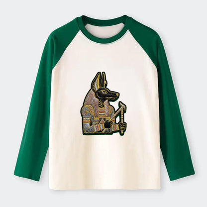 Anubis - Raglan Long Sleeve T-Shirt - Green