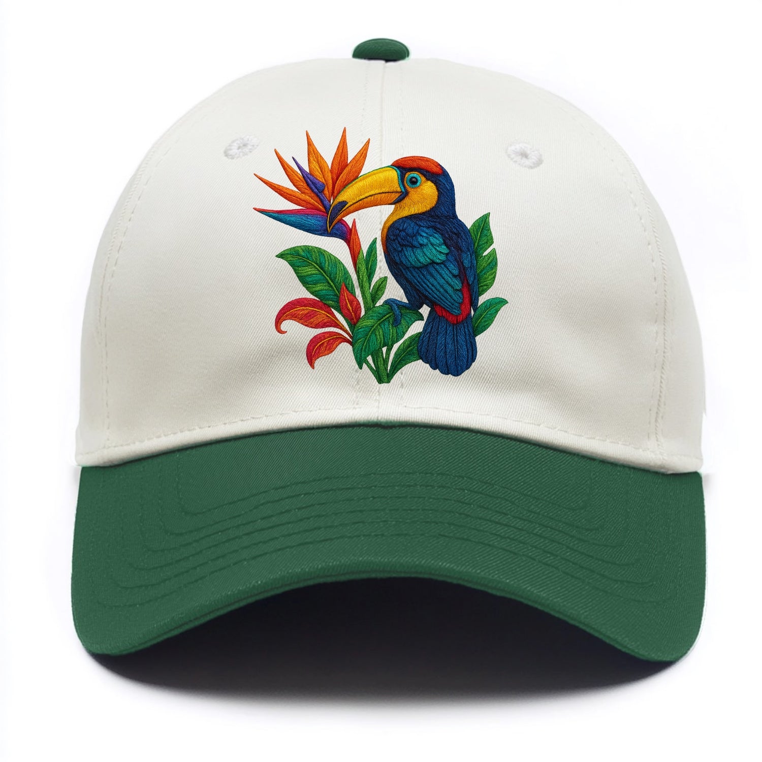 Toucan Paradise - Two Tone Cap - Green