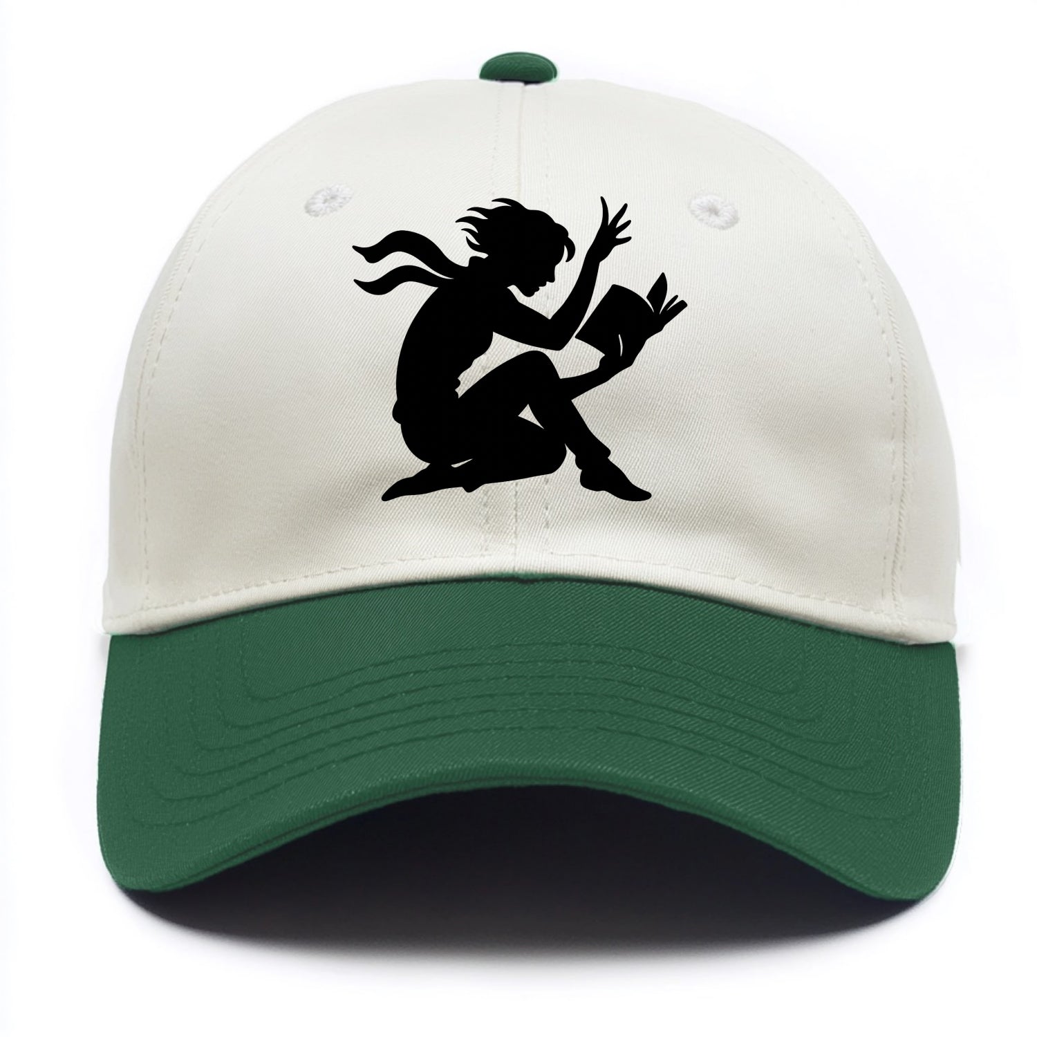 Reader lost in book moment - Two Tone Cap - Green