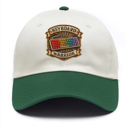 KEYBOARD WARRIOR - mechanical keyboard in RGB rainbow , PC master race - Two Tone Cap - Green
