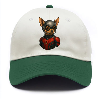 Chihuahua Ant-Man  - Two Tone Cap - Green