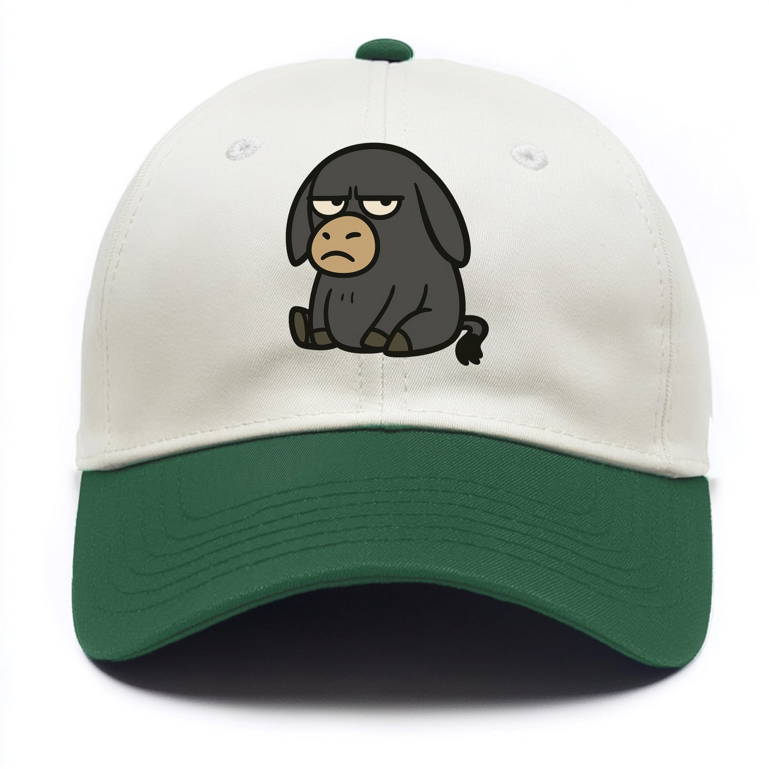 The Donky Judging Silently - Two Tone Cap - Green