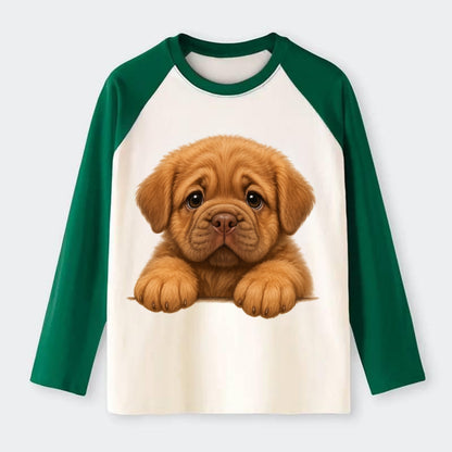 Neapolitan Mastiff  - Raglan Long Sleeve T-Shirt - Green