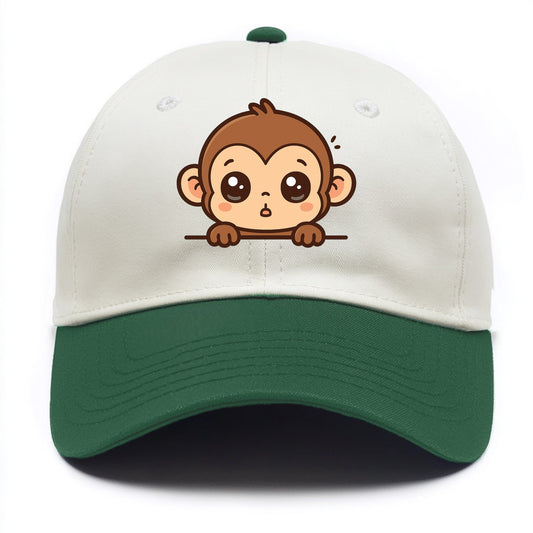 Baby Monkey  - Two Tone Cap - Green