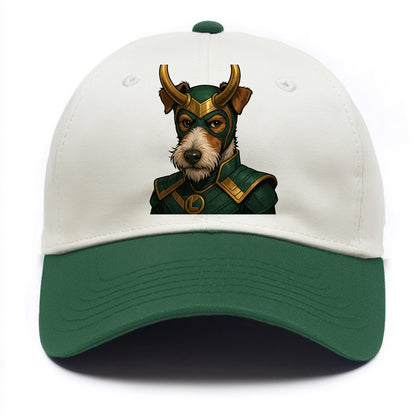 Fox Terrier Loki  - Two Tone Cap - Green