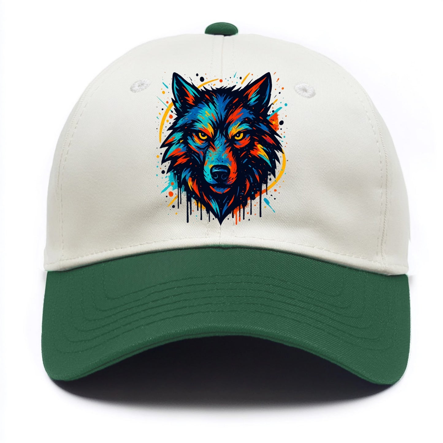 Alpha Wolf Leader  - Two Tone Cap - Green