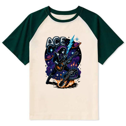 Ace Birthday Celebration - Contrast Raglan T-shirt - Green