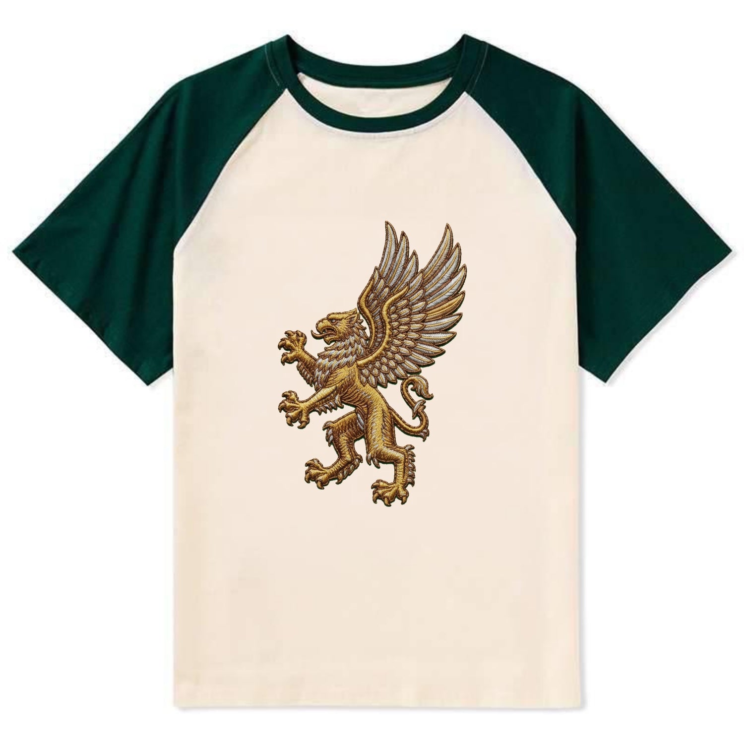 Griffin - Contrast Raglan T-shirt - Green