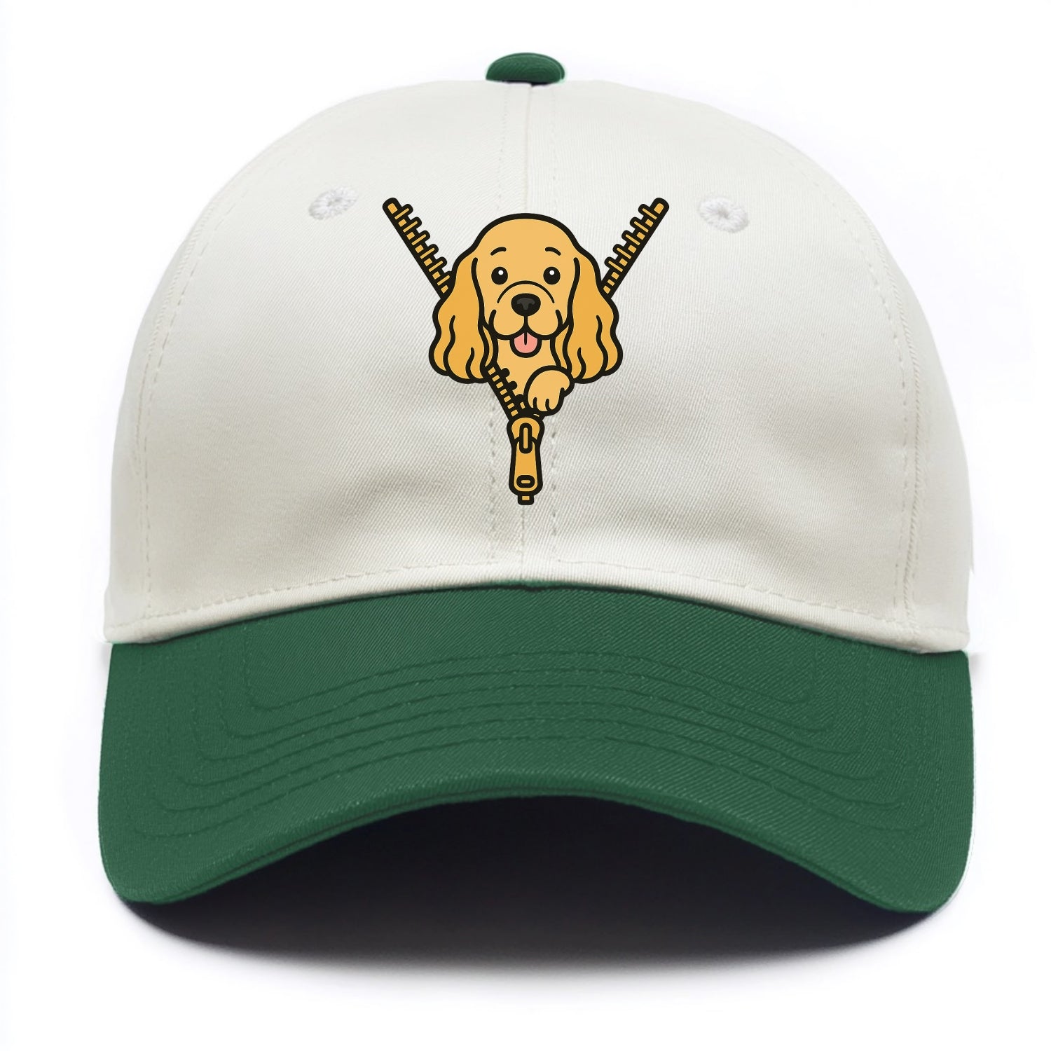 Cocker Spaniel - Two Tone Cap - Green