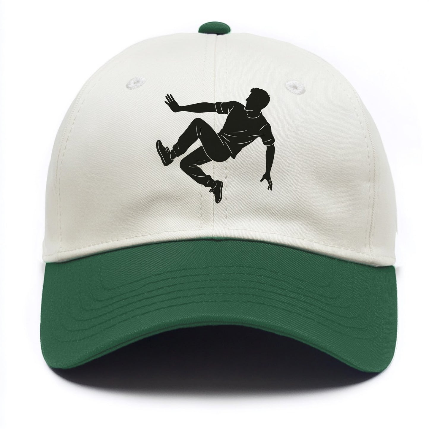 Parkour athlete wall run - Two Tone Cap - Green