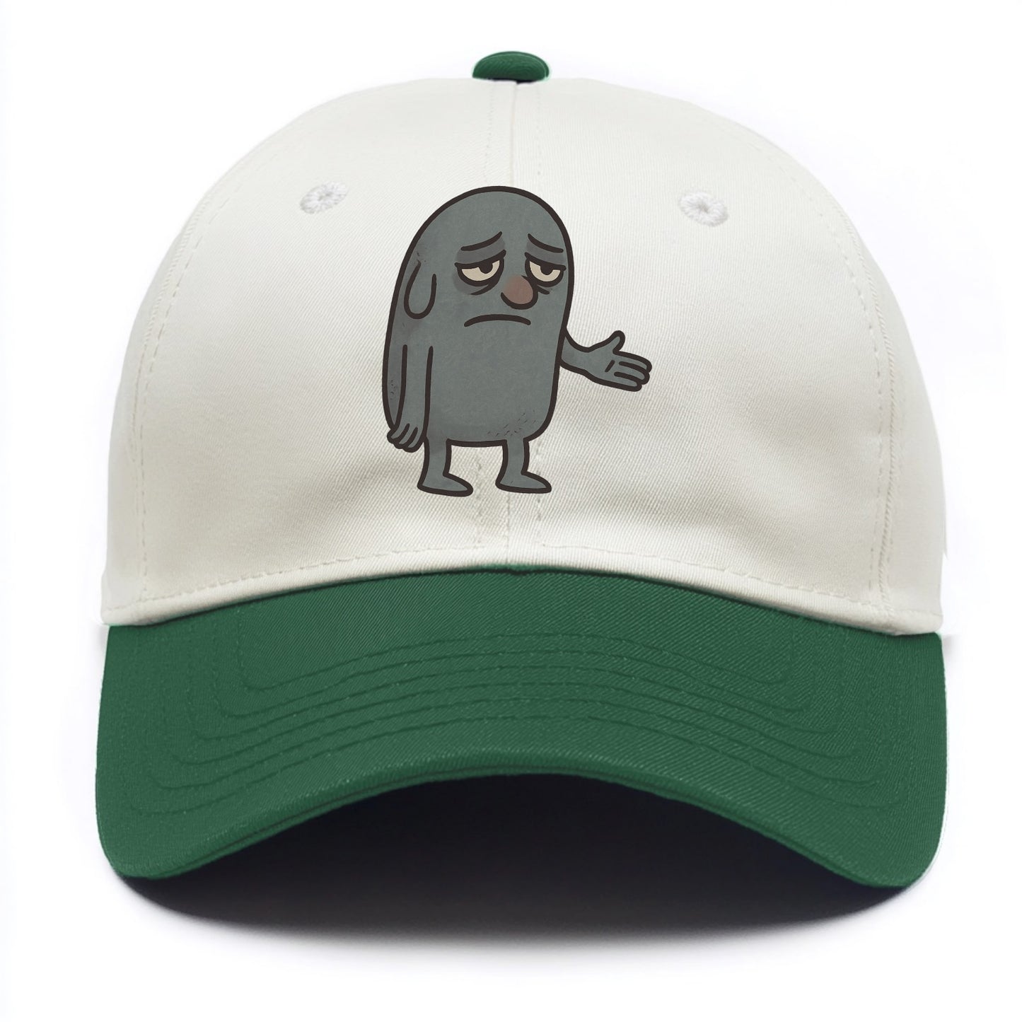 FOLLOWERS ARE GHOSTS | Transparent crowd following nobody - Two Tone Cap - Green