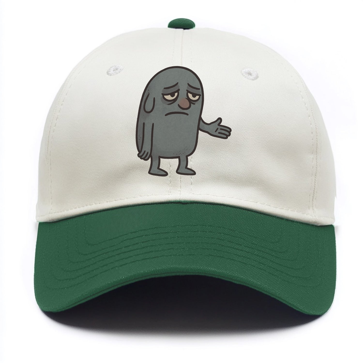 FOLLOWERS ARE GHOSTS | Transparent crowd following nobody - Two Tone Cap - Green