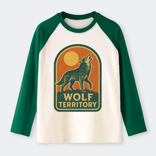 Wolf Territory Marking  - Raglan Long Sleeve T-Shirt
