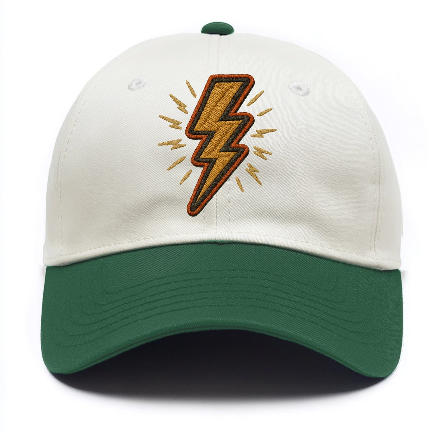 Lightning Bolt  - Two Tone Cap - Green