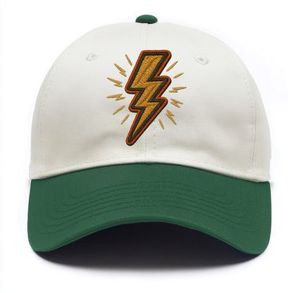 Lightning Bolt  - Two Tone Cap - Green