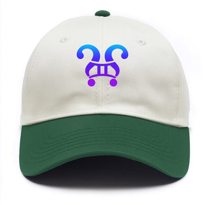 CURIOUS TWINS | Twin question marks | Endless curiosity | Seeking answers | - Two Tone Cap - Green
