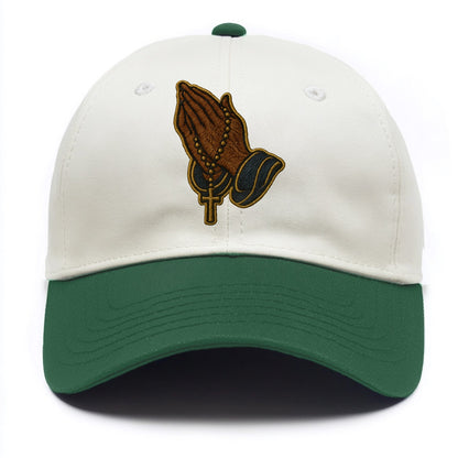 Praying Hands  - Two Tone Cap - Green