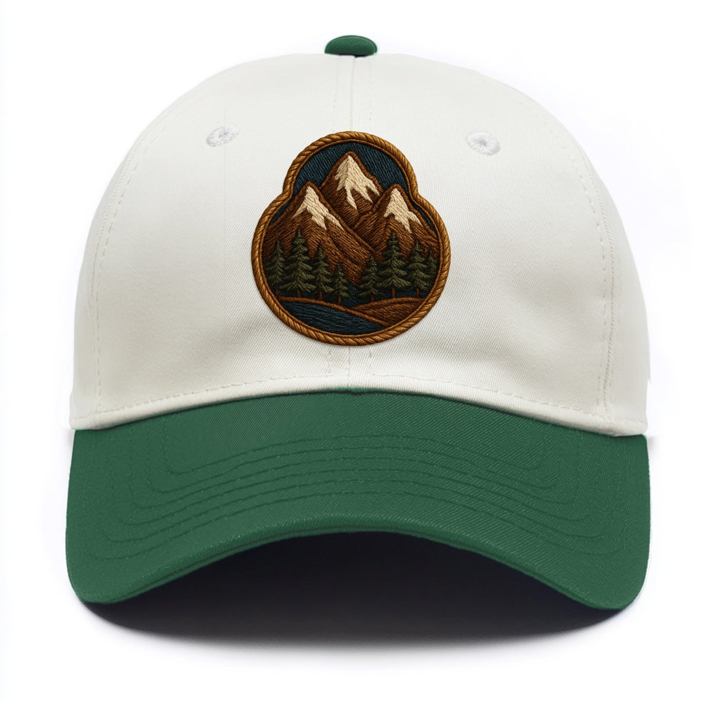 Mountain Range  - Two Tone Cap - Green