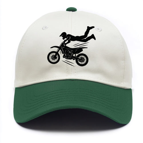 Motocross rider airborne trick - Two Tone Cap