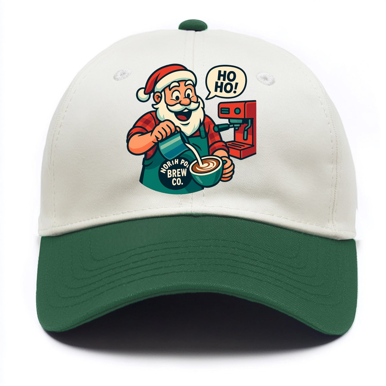 Santa Barista - Two Tone Cap - Green