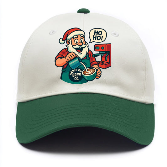 Santa Barista - Two Tone Cap - Green