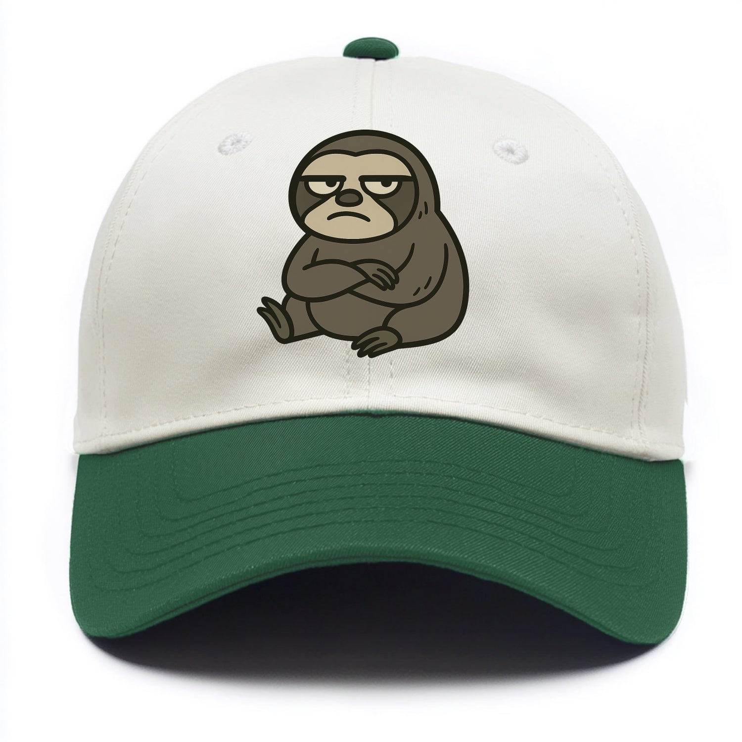 The Sloth Judging Silently - Two Tone Cap - Green