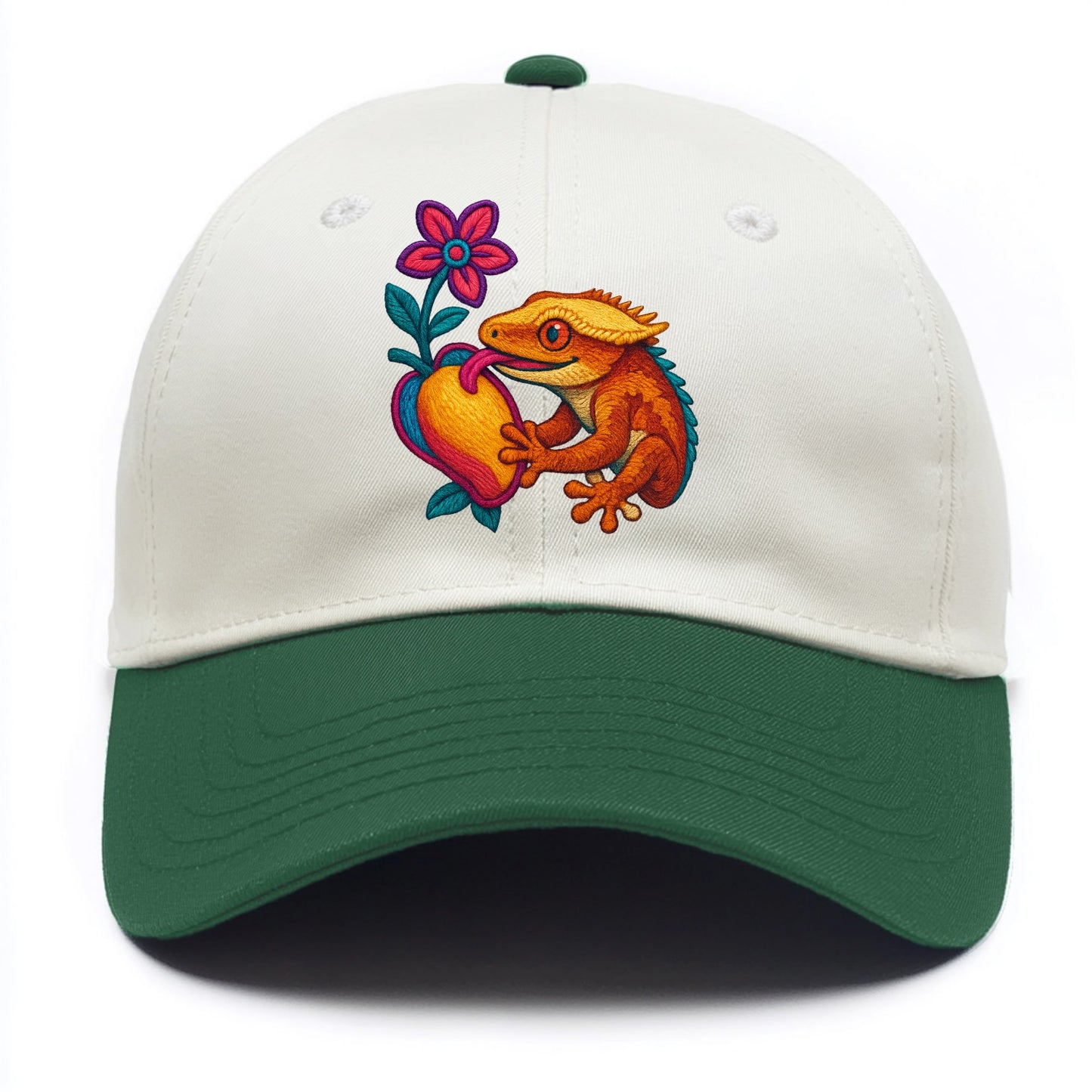 Crested Gecko - Two Tone Cap - Green