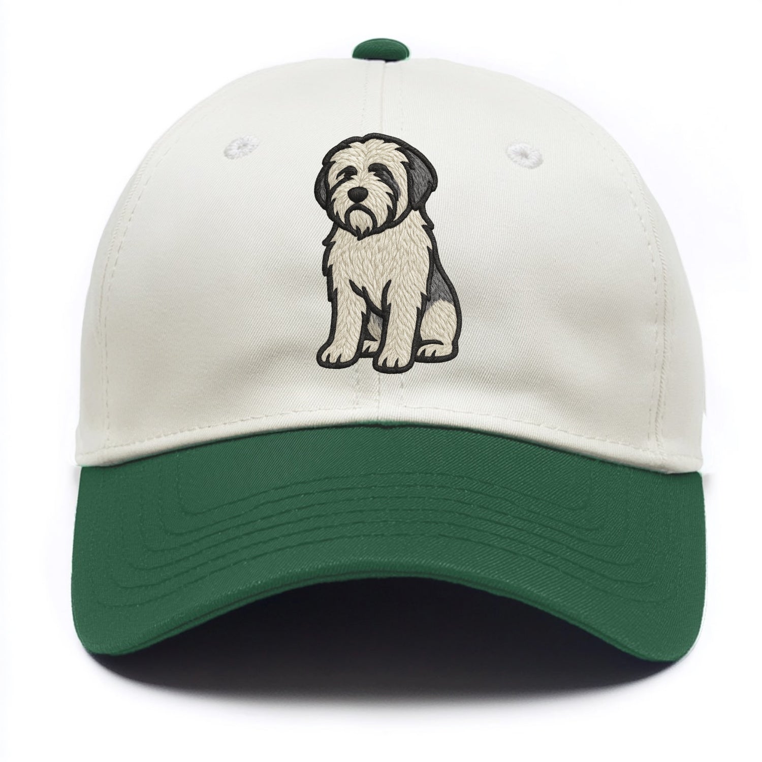 Polish Lowland Sheepdog - White and gray - Two Tone Cap - Green