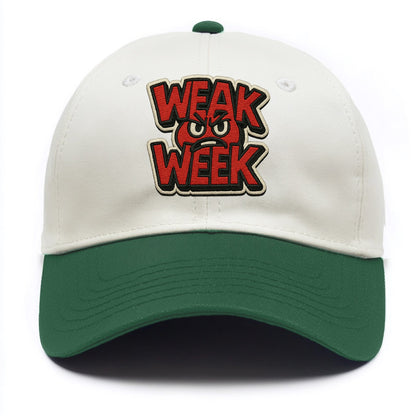 WEAK;WEEK WARRIOR Monday Blue Cap - Two Tone Cap - Green