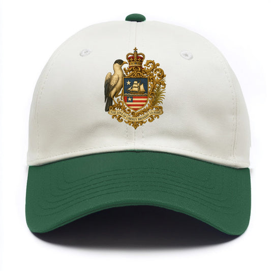 Liberia Pepper Bird Emblem  - Two Tone Cap - Green